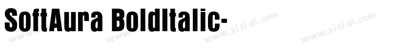 SoftAura BoldItalic字体转换